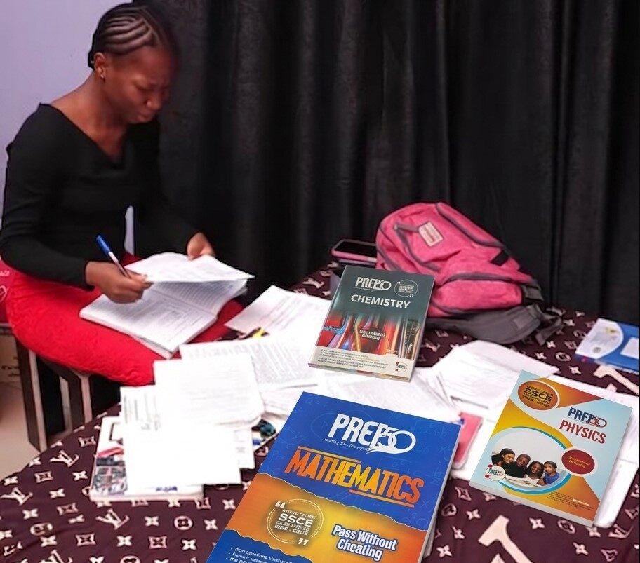 Nigerian student preparing for WAEC and JAMB with Prep50