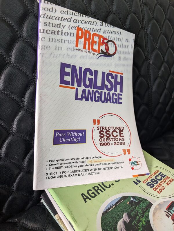 Prep50 English Language past questions, SSCE 1988 - 2026